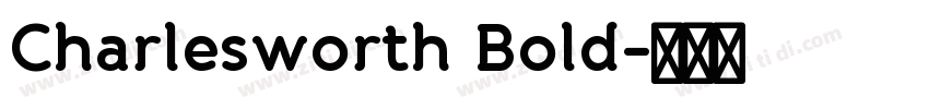 Charlesworth Bold字体转换